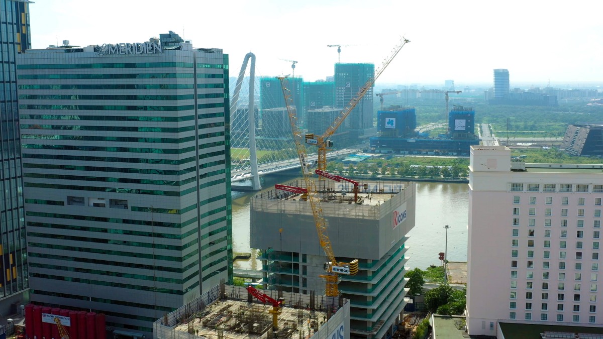 Two Potain MCH 175 cranes for The Nexus in Ho Chi Minh City