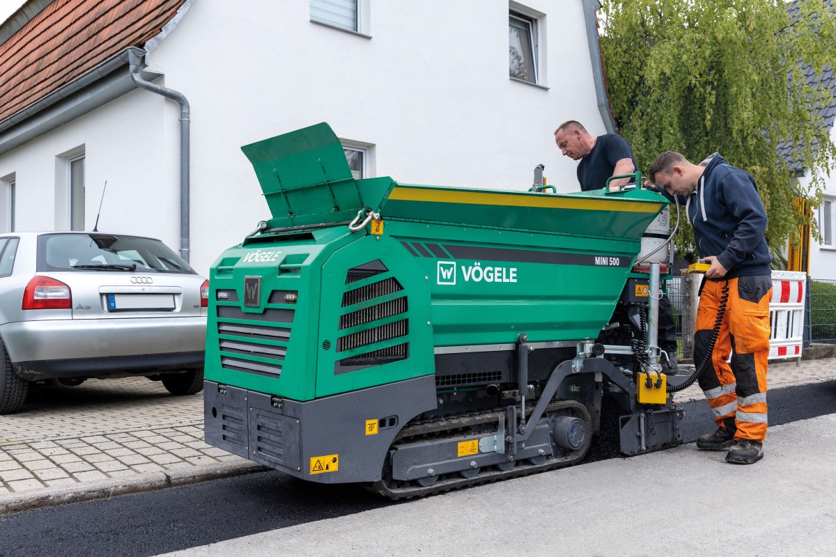 Big demand for Vögele’s new mini pavers