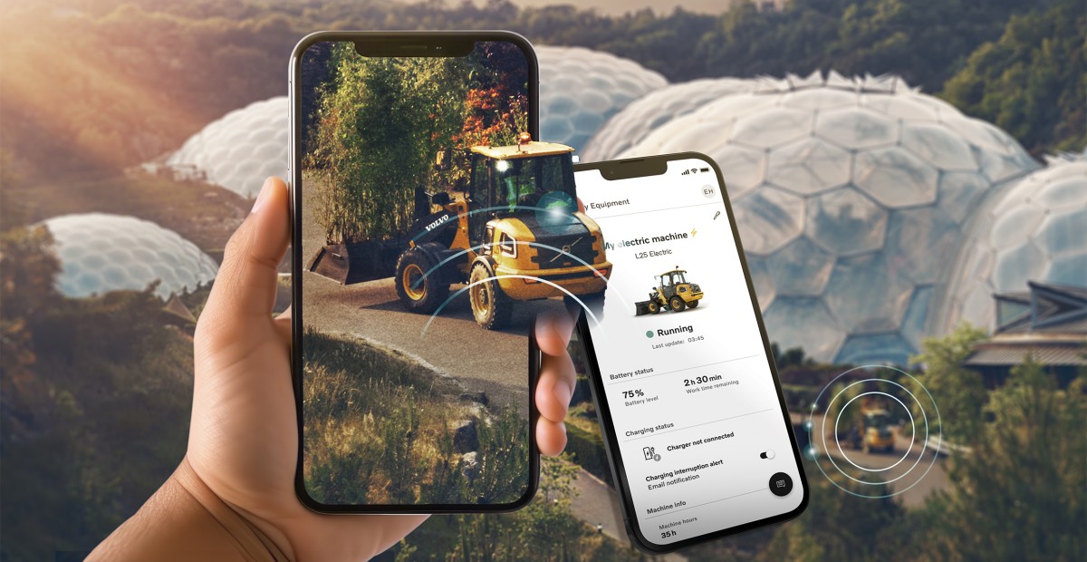 Operator connectivity with Volvo CE'"My Equipment" digital tool