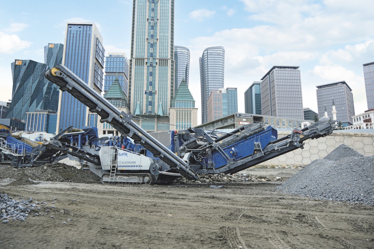 Impact crusher and screening plant impress in the Istanbul Financial Centre (IFC)