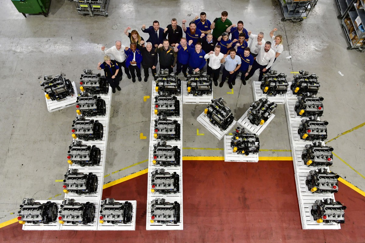 JCB celebra uno importante traguardo nella produzione di motori