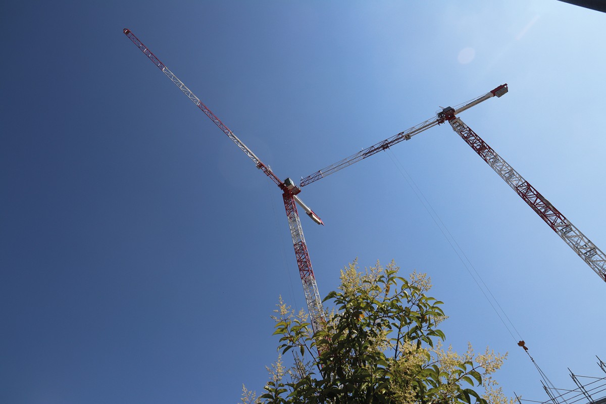 Due gru Potain per il progetto “Torre Parko” di Saronno