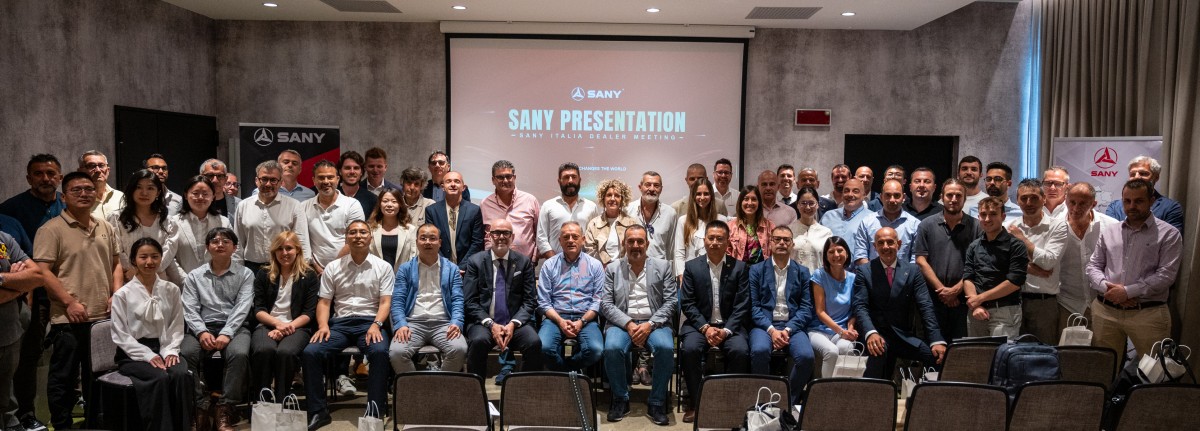 Sany Italia presenta novità e progetti al Dealer Meeting 2024