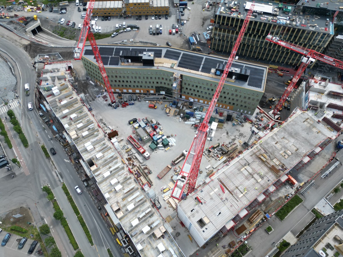 Five WOLFF cranes modernize Oslo’s Ulven district