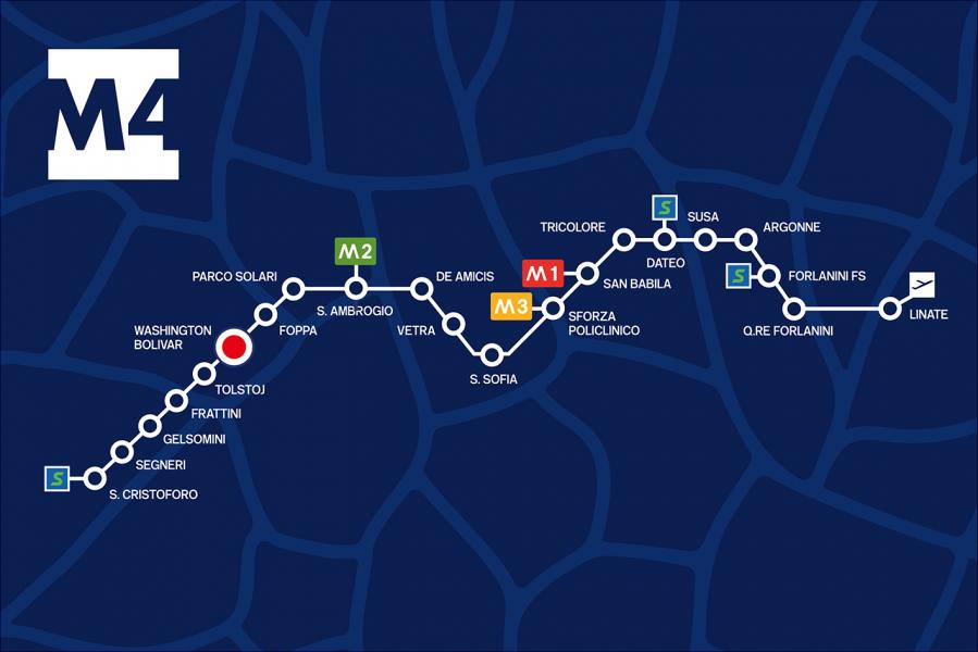 Una piattaforma Haulotte per la nuova &quot;Metro Blu&quot; di Milano