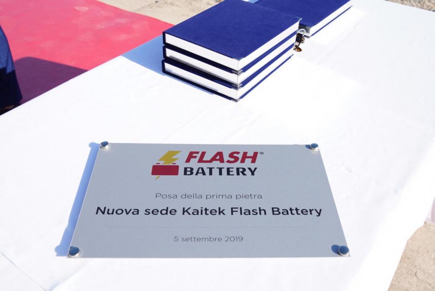 Kaitek Flash Battery posa la prima pietra della sede di Sant&rsquo;Ilario d&rsquo;Enza (RE)