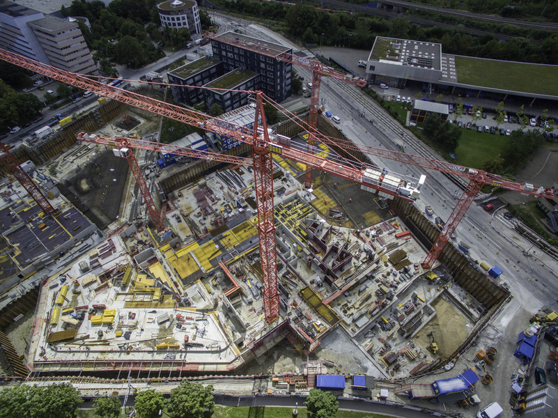 Porr builds Bavaria Towers with WOLFF cranes 
