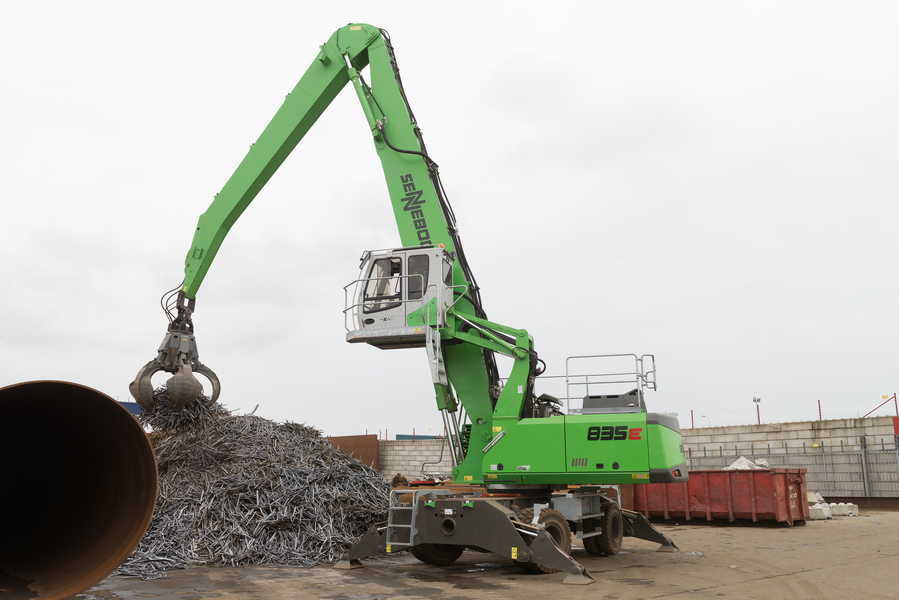 Two Sennebogen 835 machines for scrap handling
