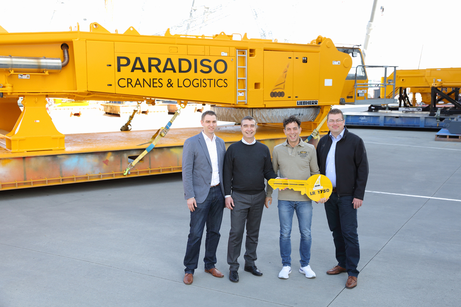 Used Liebherr LR 1750 is now the largest crawler crane of Fratelli Paradiso