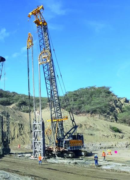 Bauer successfully completed works on the Monte Grande Dam