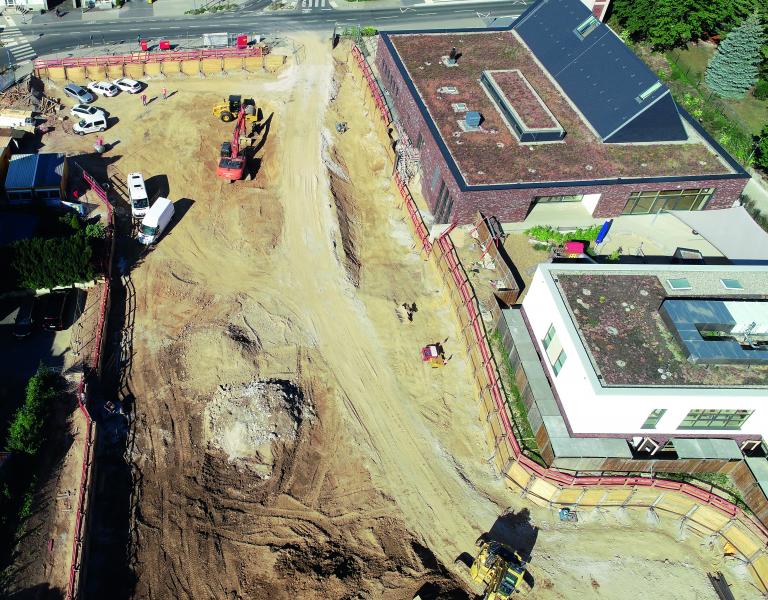 Bauer Umwelt executes turnkey excavation pit for senior citizen housing
