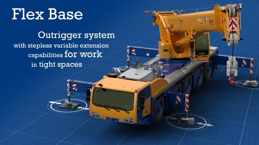 Tadano expands Flex Base system to the Demag AC 130-5 all terrain crane